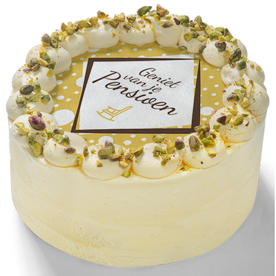 Carrot cake "Pensioen!"