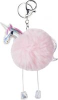 Brunnen sleutelhanger Unicorn Princess 8 cm pluche roze - thumbnail