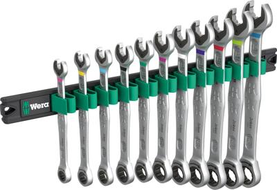Wera 9630 Magneetstrip 6000 Joker 1 steek-ringratelsleutelset, 11-delig - 05020014001