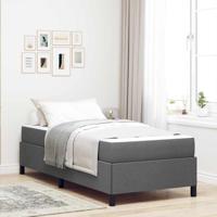 Boxspring bed Donkergrijs, Zwart 90 x 190 cm