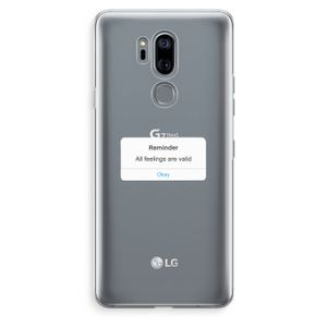Reminder: LG G7 Thinq Transparant Hoesje