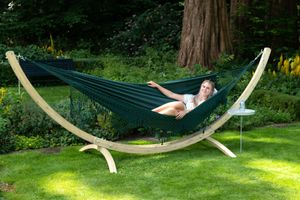 Tropilex Hangmatset Double 'Wood & Sublime' Green - Groen - Braziliaans - 180 kg