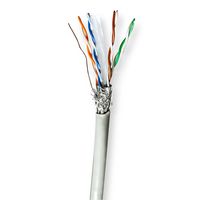 Netwerk Kabel Rol | CAT6 | Stranded | S/FTP | CCA | 100.0 m | Binnenshuis | Rond | PVC | Grijs