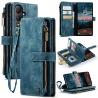 Caseme Samsung Galaxy S26 PU leren hoesje - portemonnee - Blauw