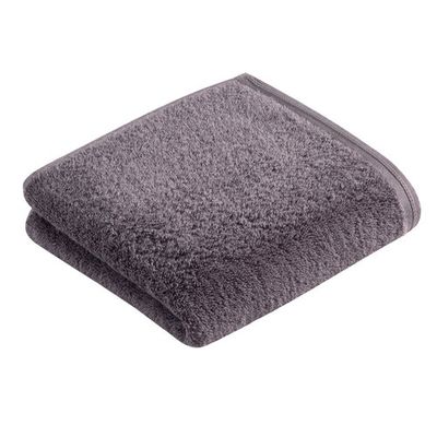 Vossen Vossen handdoek Vegan Life dunkelgrau 60x110