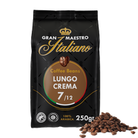 Gran Maestro Italiano - koffiebonen - Lungo Crema (250 gram)