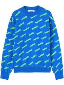 AMBUSH pull à logo en intarsia - Bleu