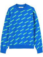 AMBUSH pull à logo en intarsia - Bleu
