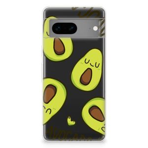 Google Pixel 7 Telefoonhoesje met Naam Avocado Singing