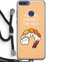 You're Shrimply The Best: Huawei P Smart (2018) Transparant Hoesje met koord
