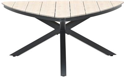 Edison triangle tafel 170 cm black/light teak Vironwood - Garden impressions