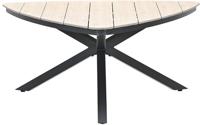 Edison triangle tafel 170 cm black/light teak Vironwood - Garden impressions