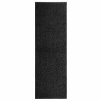 vidaXL Deurmat wasbaar 60x180 cm zwart - thumbnail