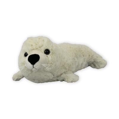 Imware Zeehond knuffel - 29 cm - pluche - cr?me wit - knuffeldier