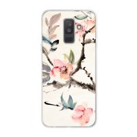 Japanse bloemen: Samsung Galaxy A6 Plus (2018) Transparant Hoesje