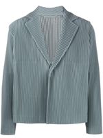 Homme Plissé Issey Miyake pleated single-breasted jacket - Vert - thumbnail