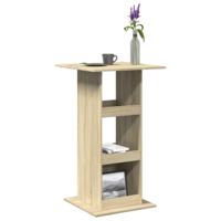 Bartafel met opbergruimte 60x60x102 cm hout sonoma eikenkleurig