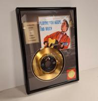 Elvis Presley - Playing For Keeps 24KT Gouden Plaat Single Elvis Presley - Playing For Keeps 24KT Gouden Plaat Single