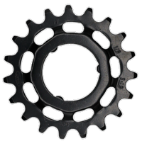 Tandwiel KMC Voor Shimano 19T O-MO Staal 1/8 inch - Zwart
