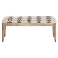 Kruk Home ESPRIT Beige Multicolour Mangohout 113 X 35 X 45 CM