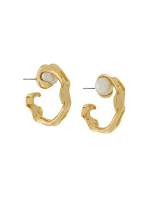Coup De Coeur liquid hoop earrings - Or