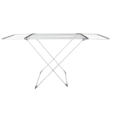 Wasrek/droogrek - wit - metaal - 108 x 55 x 94 cm - ophangen Wasrek/droogrek - wit - metaal - 108 x 55 x 94 cm - ophangen