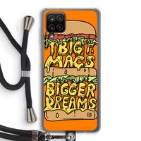 Big Macs Bigger Dreams: Samsung Galaxy A12 Transparant Hoesje met koord