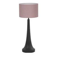 Light & Living Tafellamp Jovany|Livigno - Zwart|Roze - Ø30x74cm