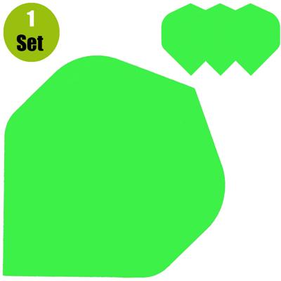 Lena Poly Plain Dartflights - Neon Groen