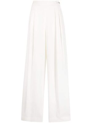 Fabiana Filippi pantalon ample à plis - Blanc
