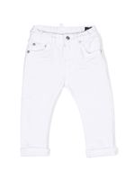 DSQUARED2 KIDS pantalon en coton mélangé à coupe droite - Blanc - thumbnail