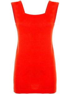 CHANEL Pre-Owned top CC en maille - Rouge