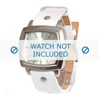 Diesel horlogeband DZ1226 Leder Wit 20mm - thumbnail