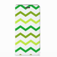 Motorola Moto E5 Play | Hoesje met Magneet | Zigzag Groen