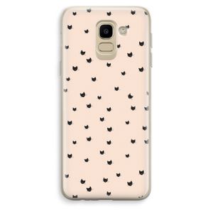 Kleine kattenkopjes: Samsung Galaxy J6 (2018) Transparant Hoesje
