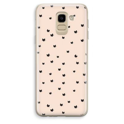 Kleine kattenkopjes: Samsung Galaxy J6 (2018) Transparant Hoesje