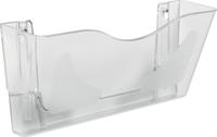 Deflecto DocuPockets muurfolderhouder horizontaal, 1 vak, transparant