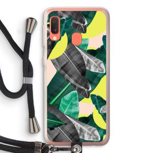 Fantasie jungle: Samsung Galaxy A20e Transparant Hoesje met koord