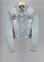 Guess Blue vintage denim jacket in size S for Unisex