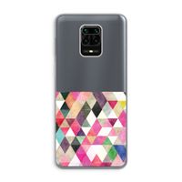 Gekleurde driehoekjes: Xiaomi Redmi Note 9 Pro Transparant Hoesje
