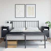 Nachtkastjes 2 st 36x39x68 cm staal antracietkleurig