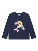 Kenzo Kids t-shirt en coton à imprimé graphique - Bleu - thumbnail