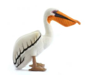 Levensechte witte pelikaan knuffel   -