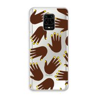 Hands dark: Xiaomi Redmi Note 10 Lite Transparant Hoesje