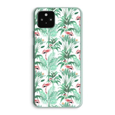 Flamingo bladeren: Google Pixel 5a 5G Transparant Hoesje