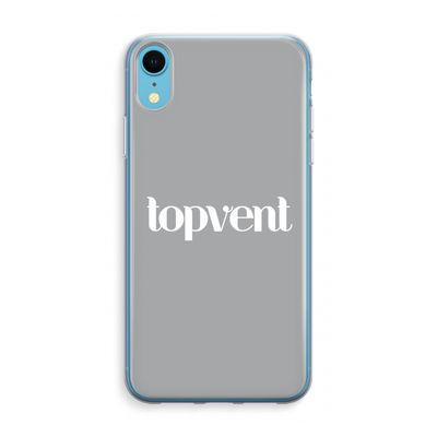 Topvent Grijs Wit: iPhone XR Transparant Hoesje