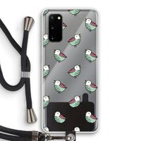Vogeltjes: Samsung Galaxy S20 Transparant Hoesje met koord