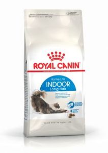 Royal Canin Indoor Long Hair droogvoer voor kat 2 kg Volwassen Maïs, Rijst