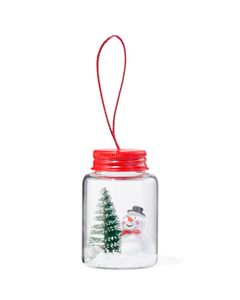 HEMA Kerstbal Glazen Potje Rood Glas 7,5cm (rood)