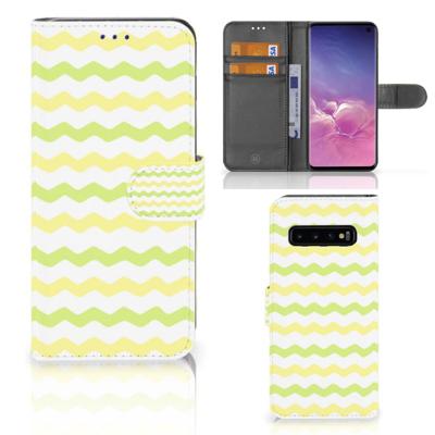 Samsung Galaxy S10 | Telefoon Hoesje | Waves Yellow